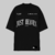 T-SHIRT OVERSIZED JUST HEAVEN ALL THE TIME GOD IS GOOD PRETO - loja online