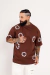 T-shirt Oversized Circle Marrom na internet