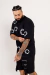 T-shirt Oversized Circle Preto - Just Heaven Clothing
