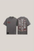 T-shirt Oversized Hall JustHeaven Cinza