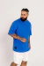 T-shirt Oversized Basic Rugby Premium Azul Royal - Just Heaven Clothing