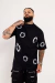 T-shirt Oversized Circle Preto - loja online