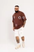 T-shirt Oversized Circle Marrom - comprar online