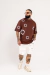 T-shirt Oversized Circle Marrom na internet