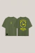 T-shirt Oversized Brasão FTV Verde