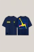 T-shirt Oversized Futevôlei Ousadia Azul Marinho