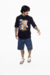 T-shirt Oversized Curry Preto na internet