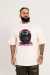 T-shirt Oversized Don't Be Afraid Off White - comprar online