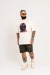 T-shirt Oversized Don't Be Afraid Off White - loja online