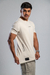 T-shirt Longline Avidity Off White - comprar online
