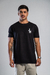 T-shirt Longline Brand Preto - loja online