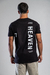 T-shirt Longline Brand Preto - comprar online