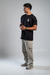 T-shirt Longline Brand Preto na internet