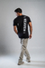 T-shirt Longline Brand Preto - Just Heaven Clothing