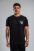 T-shirt Longline Gluttony Preto na internet