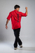 T-shirt Oversized Brand Vermelho - loja online