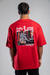 T-shirt Oversized Lazy Vermelho - loja online