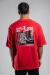 T-shirt Oversized Lazy Vermelho - loja online