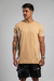T-shirt Longline Premium Soft Touch Cappuccino