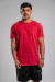 T-shirt Longline Premium Soft Touch Vermelho