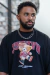 T-shirt Oversized JSTHVN Basketball Bear Preto - comprar online