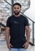 T-shirt Longline Just Heaven Statue Preto - comprar online