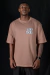 T-shirt Oversized Basic Premium Patch Argila