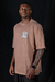 T-shirt Oversized Basic Premium Patch Argila - comprar online