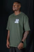 T-shirt Oversized Basic Premium Patch Mata Verde - comprar online