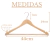 Kit 10 Cabides De Madeira Adulto Roupa Cabide Closet Wbcom - Wbcom