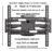 Suporte Tv Led Lcd Articulado 39 40 42 43 48 50 55 60 - Wbcom - loja online
