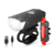 Kit Lanterna + Farol Bike Recarregável Resistente Água