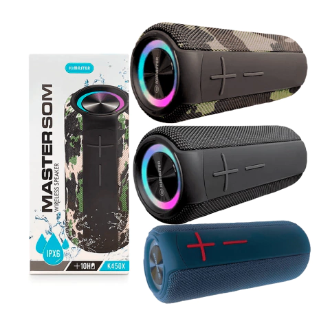 Caixa De Som Bluetooth Potente 10h Bateria Kimaster - K450