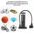Bomba De Ar Portátil Encher Pneu Bicicleta Bike Carro Moto Bola 2 Bicos - comprar online