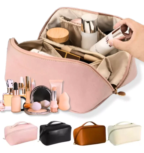 Bolsa Necessaire Grande Feminina Maquiagem Cosméticos Viagem Wbcom