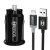 Carregador Veicular Rápido Duplo USB-C + USB Para iPhone 14 13 12 X - Wbcom