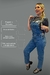 Macacão Reto Jeans Feminino - Jeans Médio. - comprar online