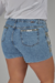 Imagem do Short Jeans Feminino Com Bordado Manual Em Pedrarias.