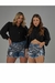 Short Jeans Feminino Com Bordado Manual Em Cristais