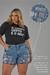 Short Jeans Feminino com Strass e Bordado Manual Prata na internet