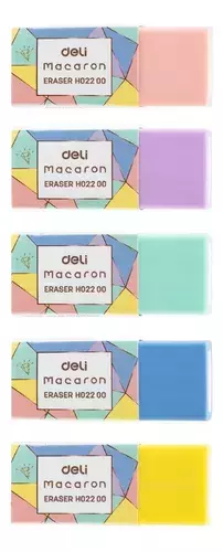 GOMAS DE BORRAR DELI MACARON PASTEL - LD librería digital
