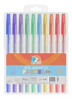 BOLÍGRAFOS EZCO X10 COLORES en internet