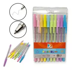 BOLÍGRAFOS EZCO X10 COLORES - comprar online
