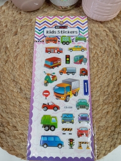 STICKERS COLOUR DINO/VEHICULOS