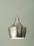 Lampara Colgante de Techo Hammered Metal Plateada