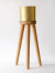 Macetero Metal Dorado Kay 15x40 Cm