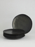 Plato Playo Porcelana Ysee Black Negro 6 Piezas 27CM - comprar online