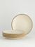 Plato De Postre Porcelana Hampshire Beige 6 piezas 20,5 cm