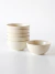 Bowl Gres 15.5cm Beige Blackly Set x 6 - comprar online