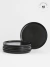 Plato Playo Porcelana Fushion Negro 26 cm 6 Piezas - comprar online